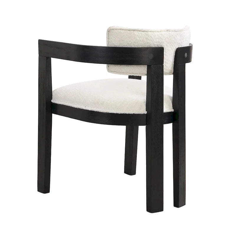 Conrad Sophisticated Modern Dining Chair With Armrest by Christopher Knight Home