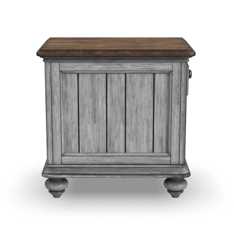 Plymouth Brown Wood Chairside Table by Flexsteel - 16 x 23 x 23