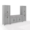 3pc Tara Sideboard and Pantry Set Distressed - Crosley