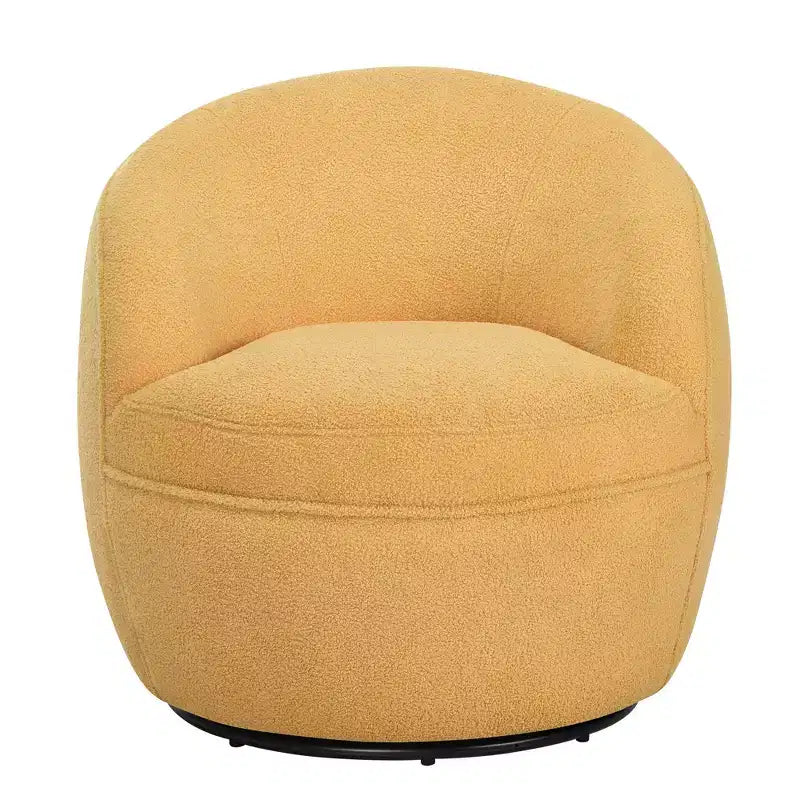 Poltrona a botte girevole Roundhill Furniture Galleria 360 in finta pelliccia di montone