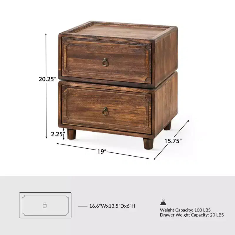 Oddone 2 - Comodino con cassetto e design modulare| ART OF LIVING DESIGNS