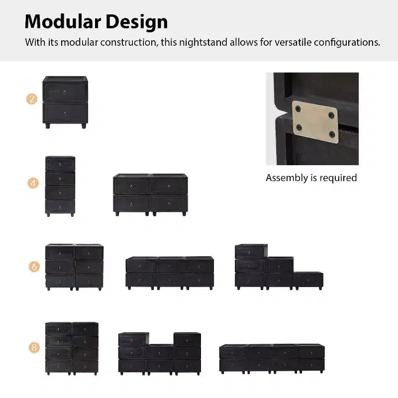 Oddone 2 - Comodino con cassetto e design modulare| ART OF LIVING DESIGNS