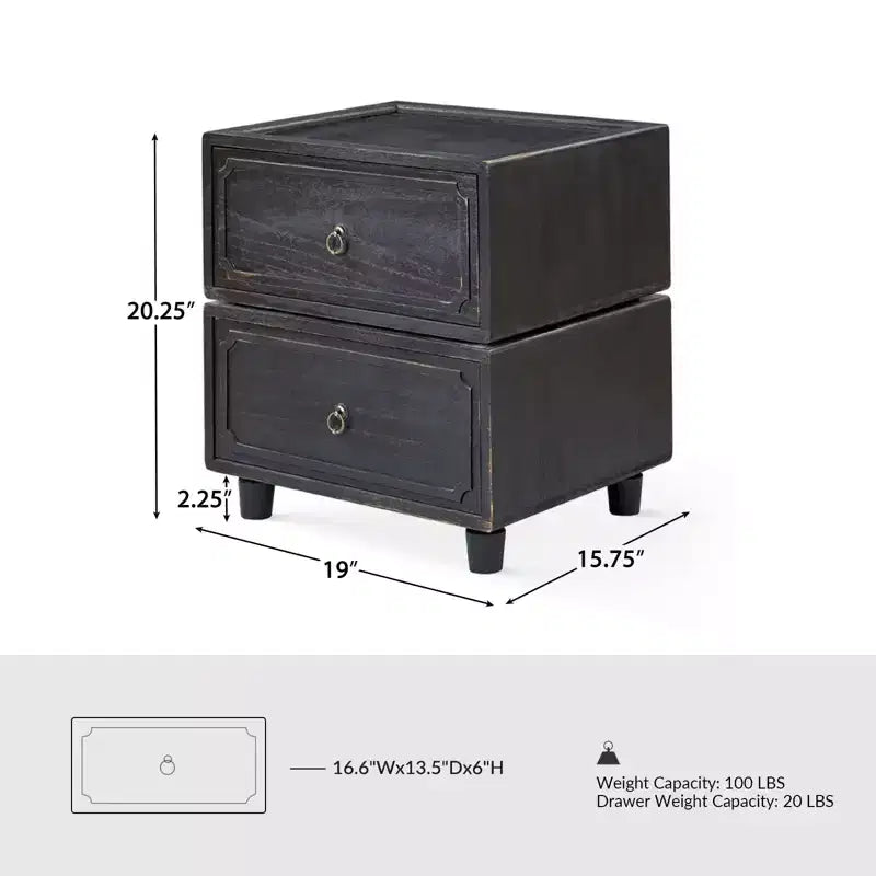 Oddone 2 - Comodino con cassetto e design modulare| ART OF LIVING DESIGNS