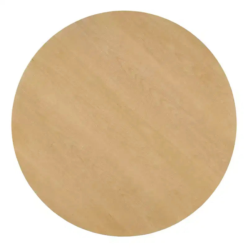 Whisen Set da pranzo rotondo Rustic Charm 5 pezzi con 3 sedie imbottite e panca curva per sala da pranzo, cucina
