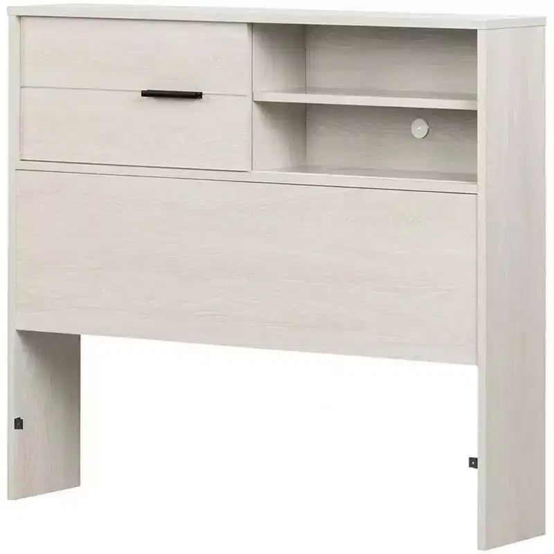 Testata per letto singolo per bambini in truciolato laminato HomeStock con contenitore