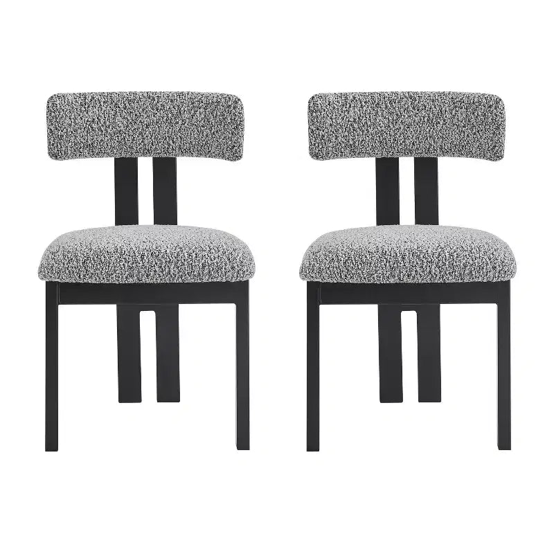 Christopher Knight Home Sedie da pranzo imbottite Astura con struttura in ferro (Set da 2)