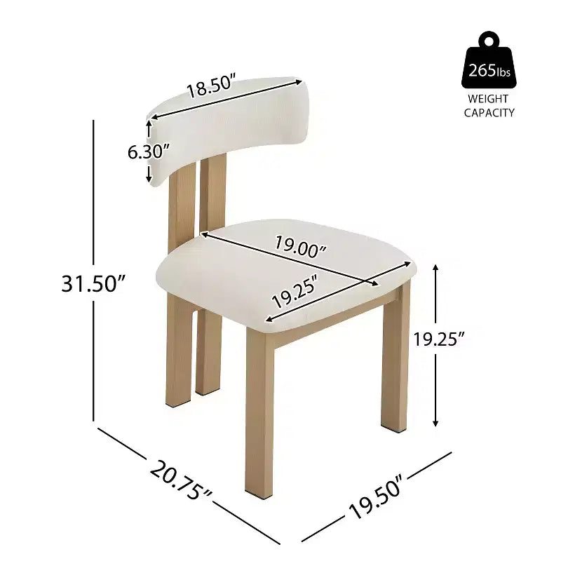 Christopher Knight Home Sedie da pranzo imbottite Astura con struttura in ferro (Set da 2)