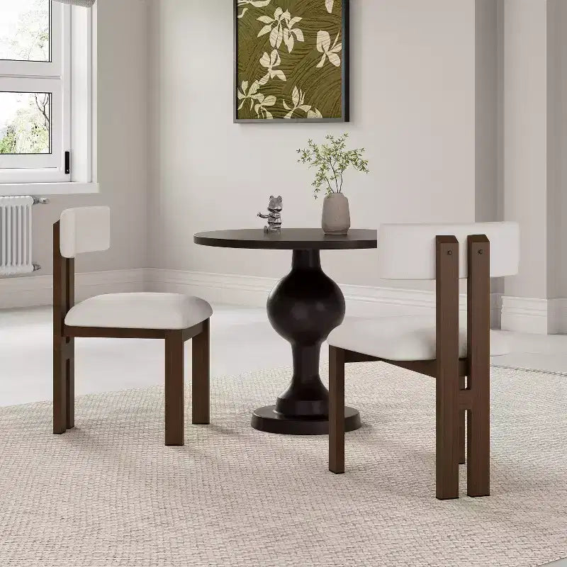 Christopher Knight Home Sedie da pranzo imbottite Astura con struttura in ferro (Set da 2)