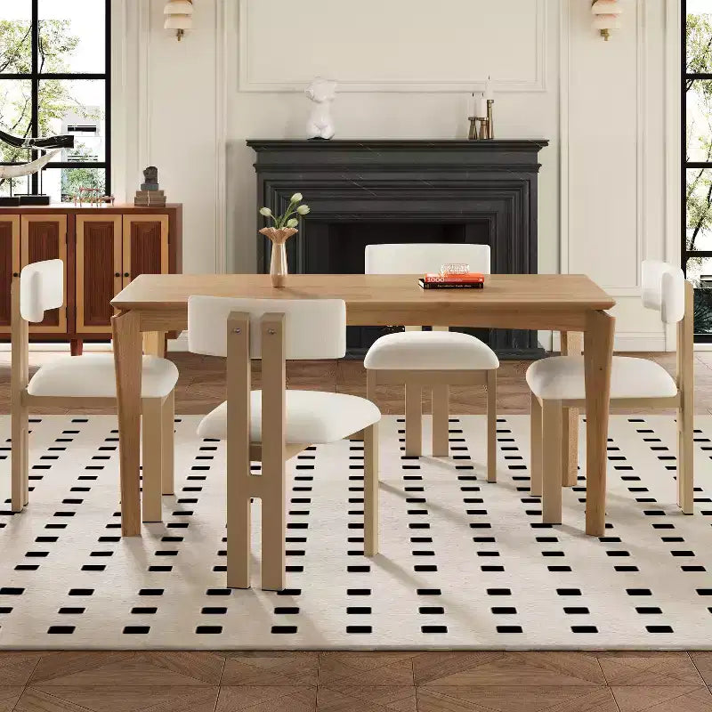 Christopher Knight Home Willow Set da Pranzo Imbottito 5 Pezzi in Legno e Metallo