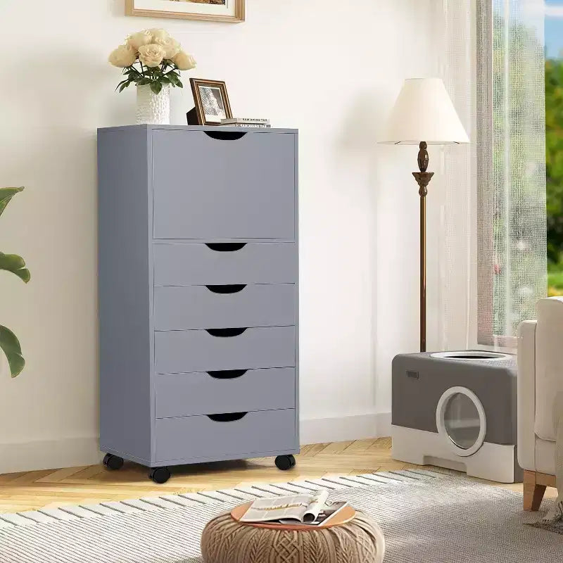 Home Imports Emporium Cassettiera a 6 cassetti per hobbistica e ufficio Organizzatore a rotelle per documenti, articoli d'arte e organizzazione di piccoli spazi