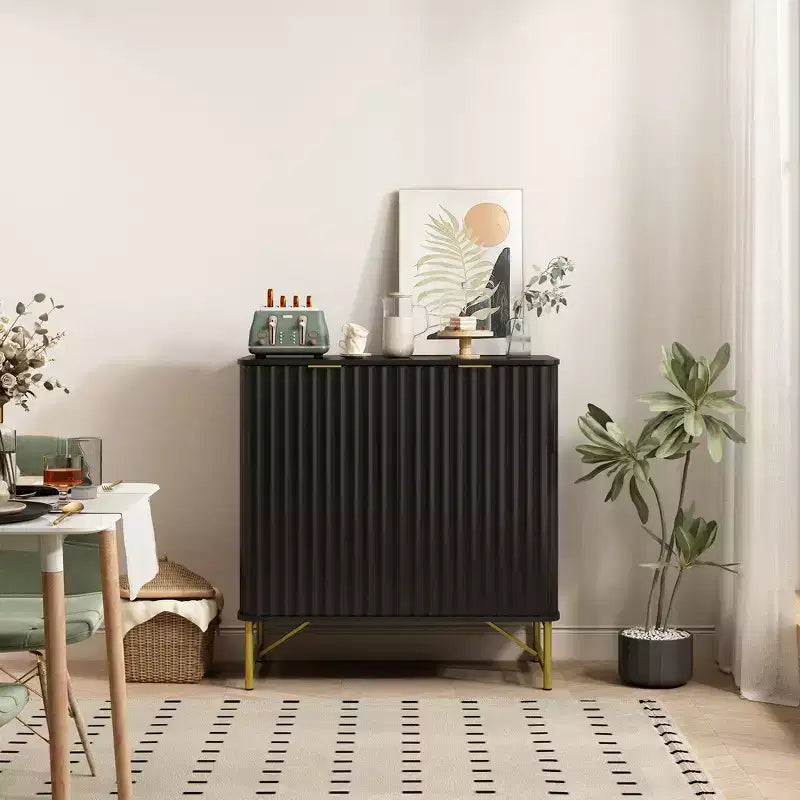 CLIHOME Mobile Contenitore Decorativo Indipendente per Interni in MDF, 80 cm di Altezza
