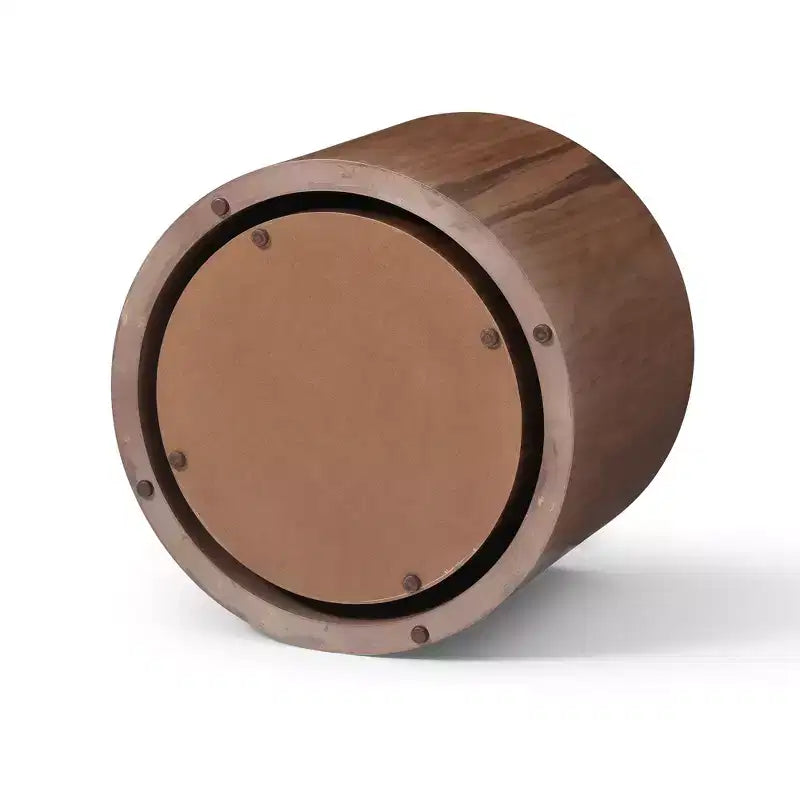 Set di 2 tavolini rotondi da caffè/tavolini d'appoggio/tavolini da salotto/tavolini da esposizione/tavolini laterali/tavolini centrali, noce -ModernLuxe