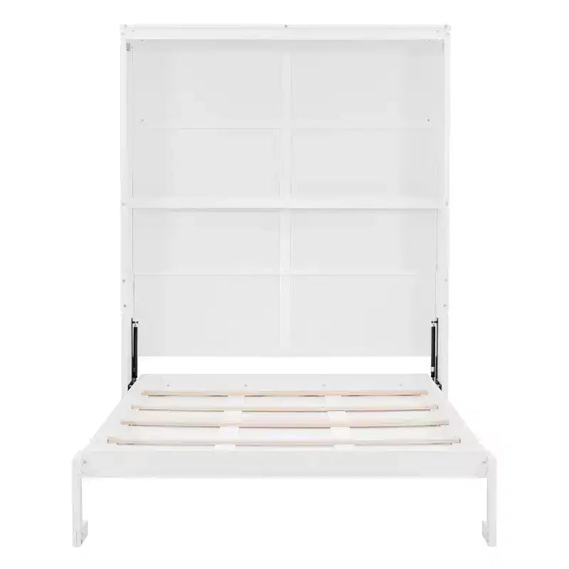 Letto a scomparsa Queen Size CLIHOME con mensole per risparmiare spazio