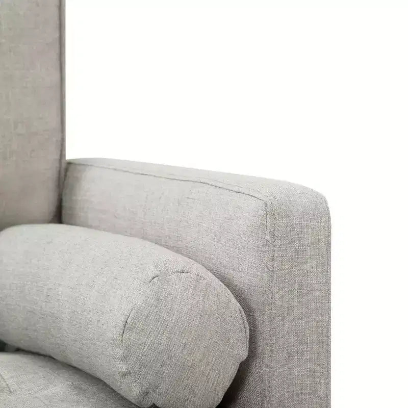 MAYEERTY 65 Divano a due posti moderno con cuscini dello schienale rimovibili e 2 cuscini a rullo, divano con gambe in legno massello