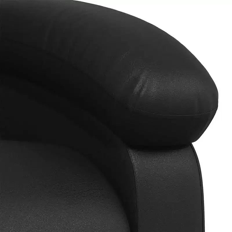 vidaXL Poltrona Massaggiante Reclinabile Nera - Schienale e Poggiapiedi Regolabili per il Massimo Relax