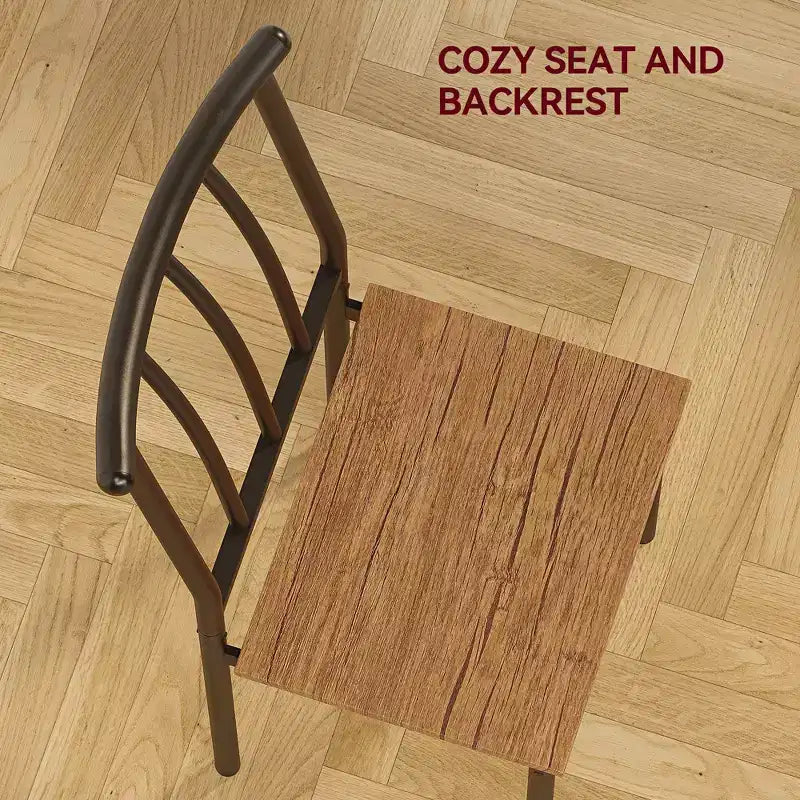 3-Piece Dining Table Set with Wine Rack – Space-Saving for Small Apartments