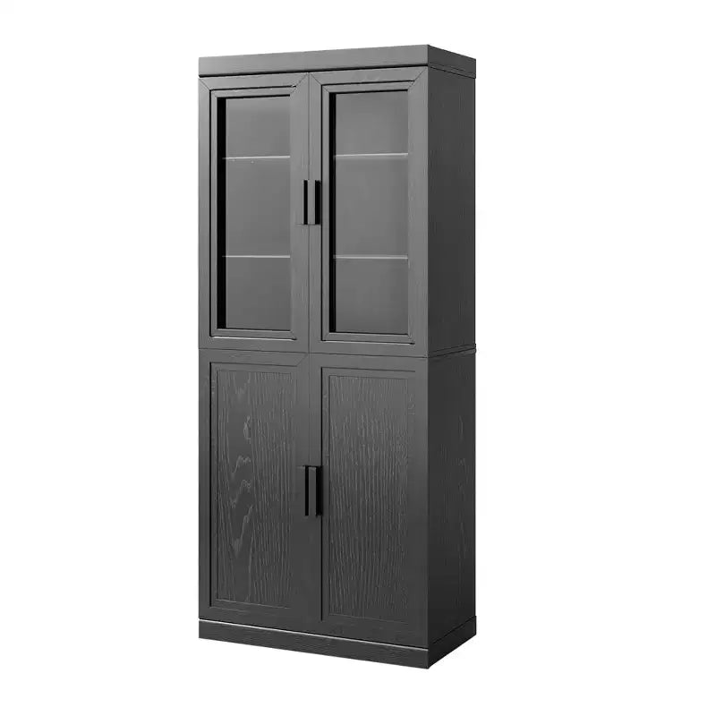 Freestanding Wood Pantry Cabinet with Shelves & Doors – Large Kitchen Storage
