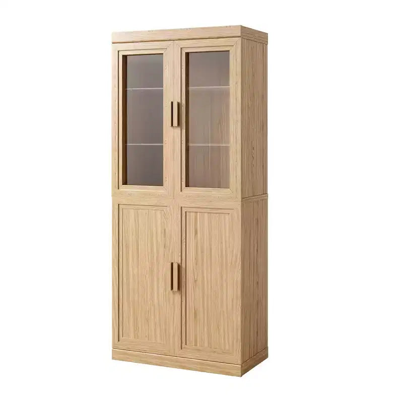 Freestanding Wood Pantry Cabinet with Shelves & Doors – Large Kitchen Storage
