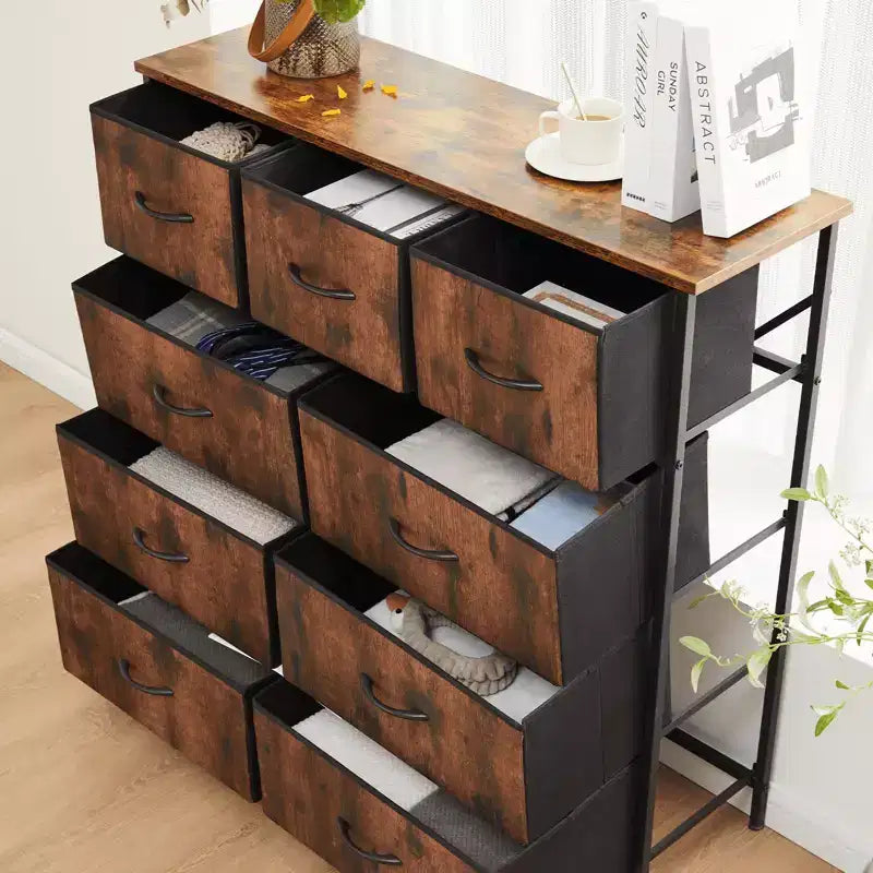 Cassettiera in tessuto MAYEERTY per riporre e organizzare, Cassettiera