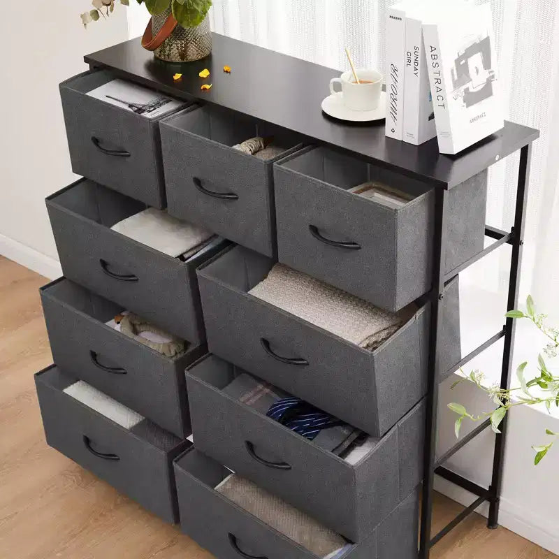 Cassettiera in tessuto MAYEERTY per riporre e organizzare, Cassettiera