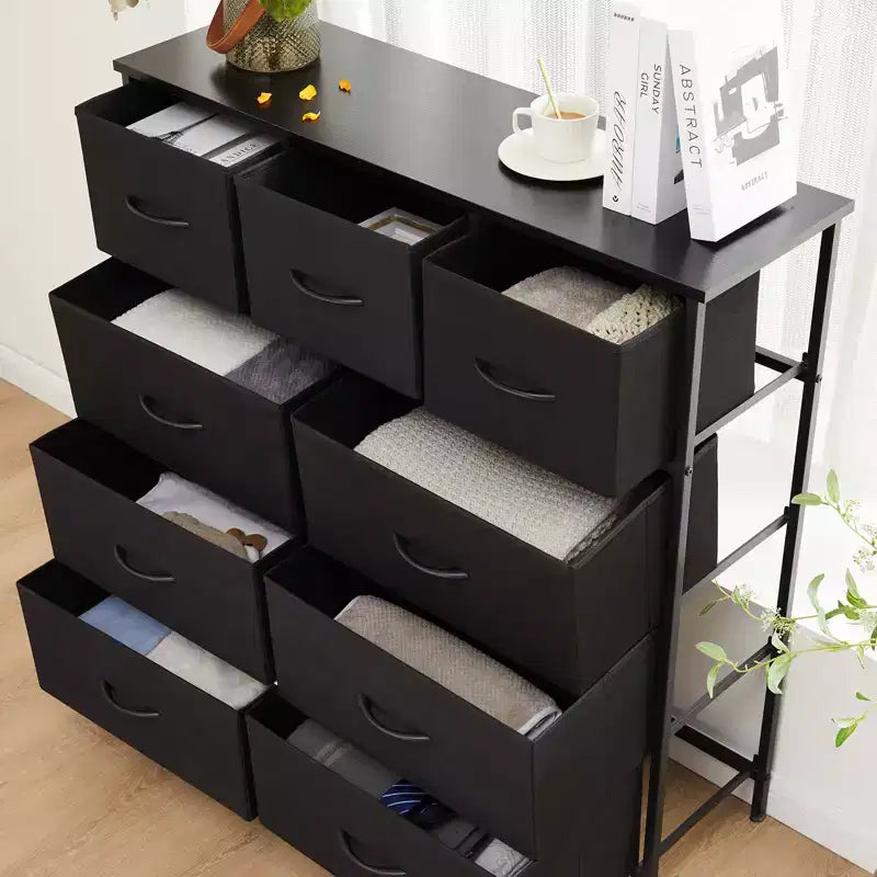 Cassettiera in tessuto MAYEERTY per riporre e organizzare, Cassettiera