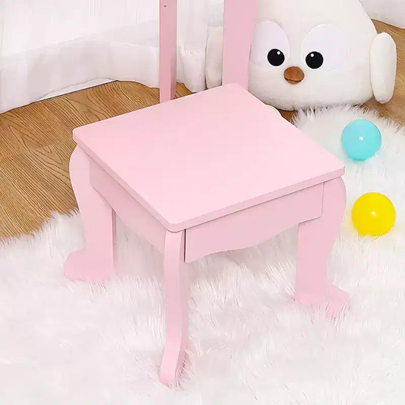Princess Vanity Set for Girls with Light-Up Mirror, Makeup Table & Stool – Ages 3–9