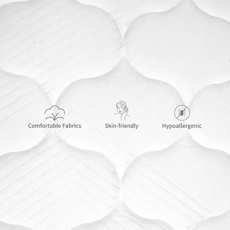 Materasso ibrido Swedrea medio in memory foam rinfrescante, consegnato in scatola, nero