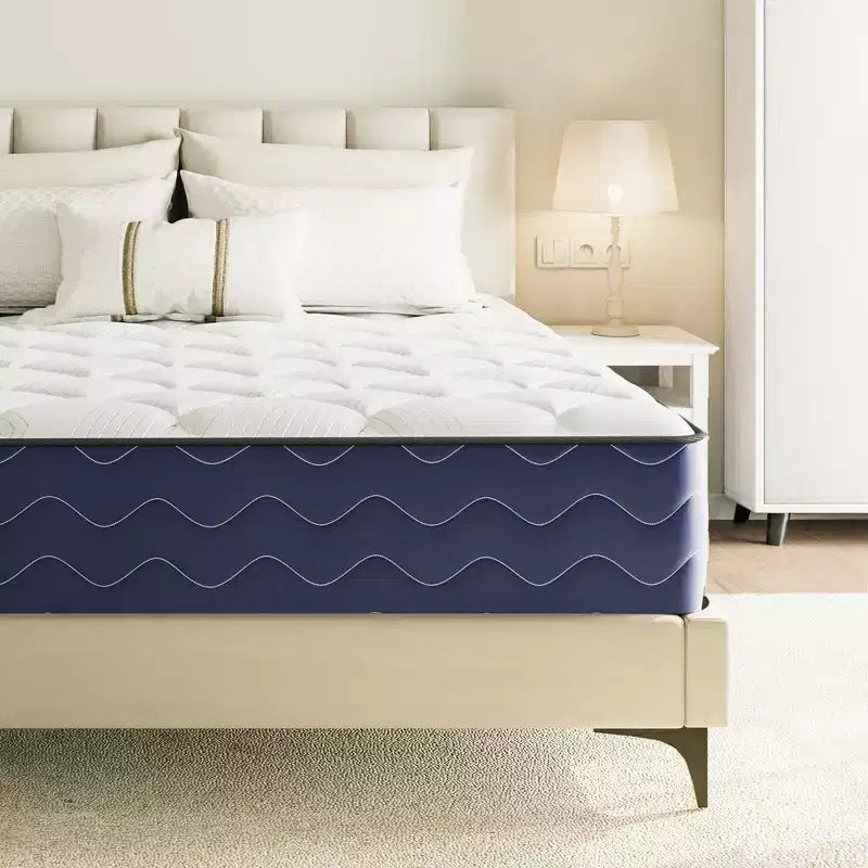 Materasso ibrido Swedrea medio in memory foam rinfrescante, consegnato in scatola, nero