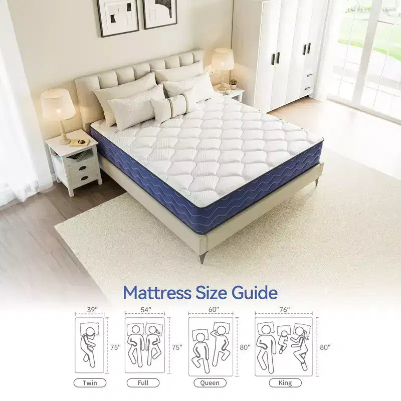 Materasso ibrido Swedrea medio in memory foam rinfrescante, consegnato in scatola, nero