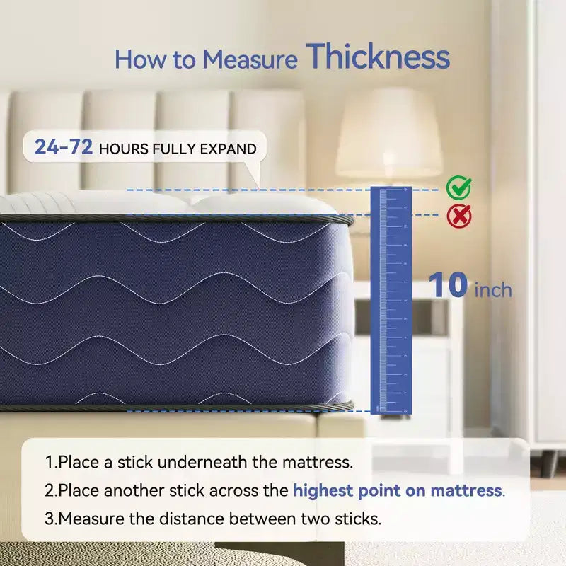 Materasso ibrido Swedrea medio in memory foam rinfrescante, consegnato in scatola, nero