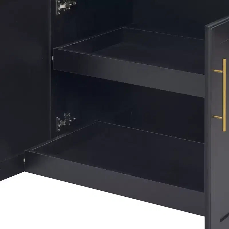 Whisen 59.3 Isola da Cucina, 2 Organizer Estraibili, Ribalta, Contenitore per Immondizia e Porta Spezie