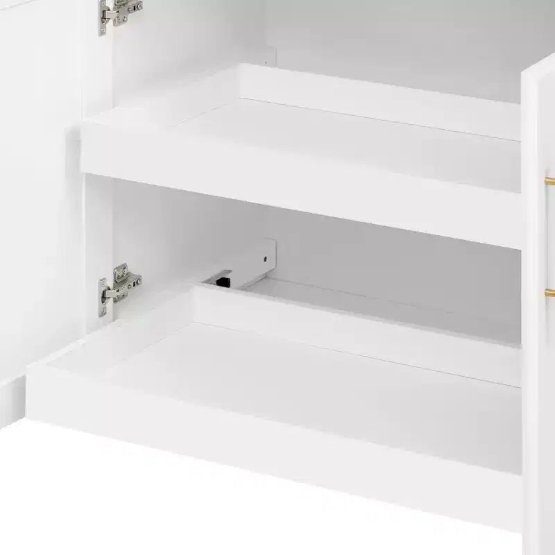 Whisen 59.3 Isola da Cucina, 2 Organizer Estraibili, Ribalta, Contenitore per Immondizia e Porta Spezie