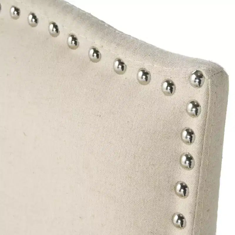 Sgabelli da bar imbottiti Christopher Knight Home Leona con finiture borchiate e schienale arcuato (set da 2)