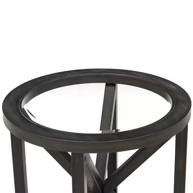 Glass Coffee Table End Table Cocktail Table Center Table Side Table Accent Table, Oval/Round - ModernLuxe