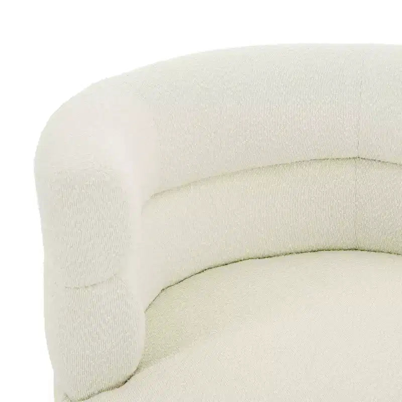 Contemporary 360° Swivel Boucle Upholstered Chair
