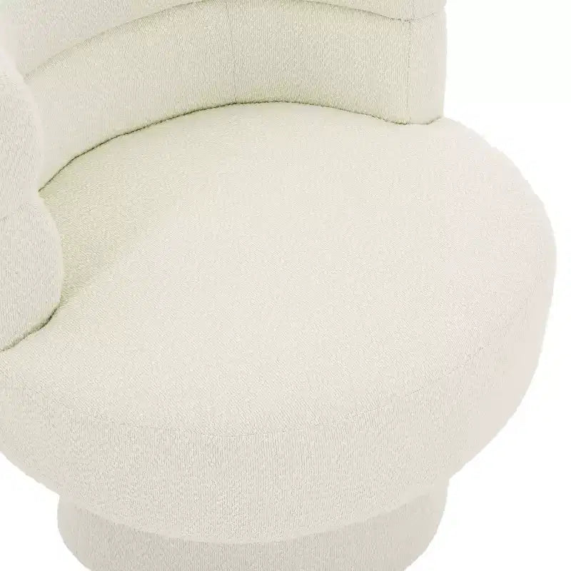 Contemporary 360° Swivel Boucle Upholstered Chair