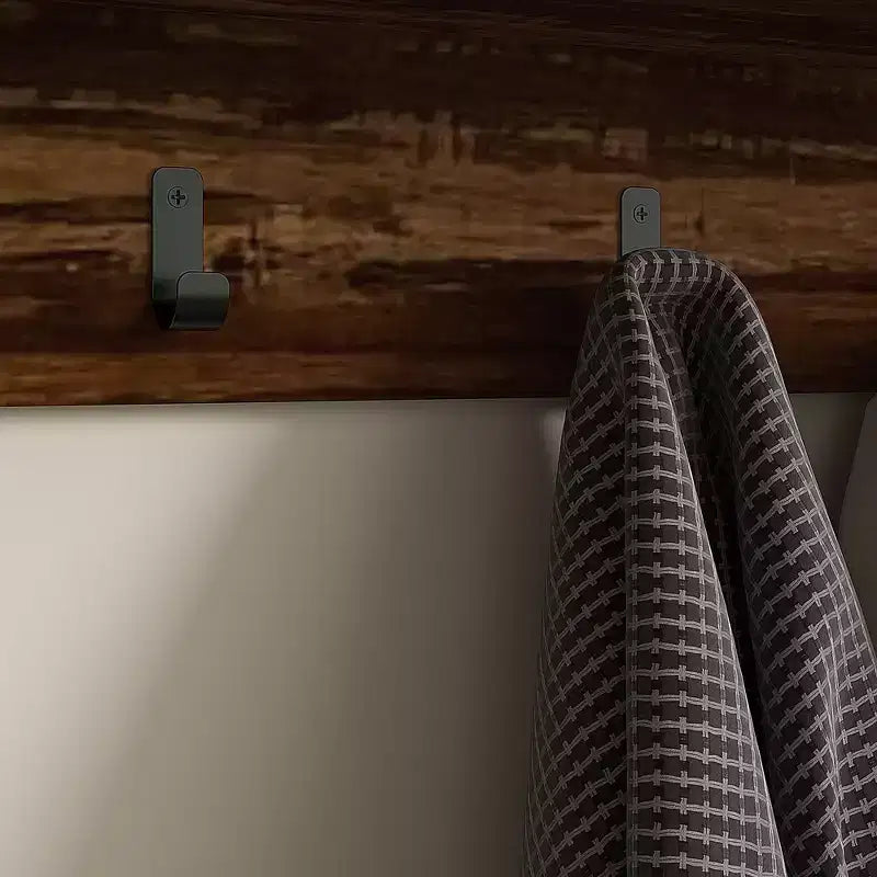 Hall Tree with 5 Hooks, Bench & Shoe Storage for Entryway – 2-in-1 Coat Rack