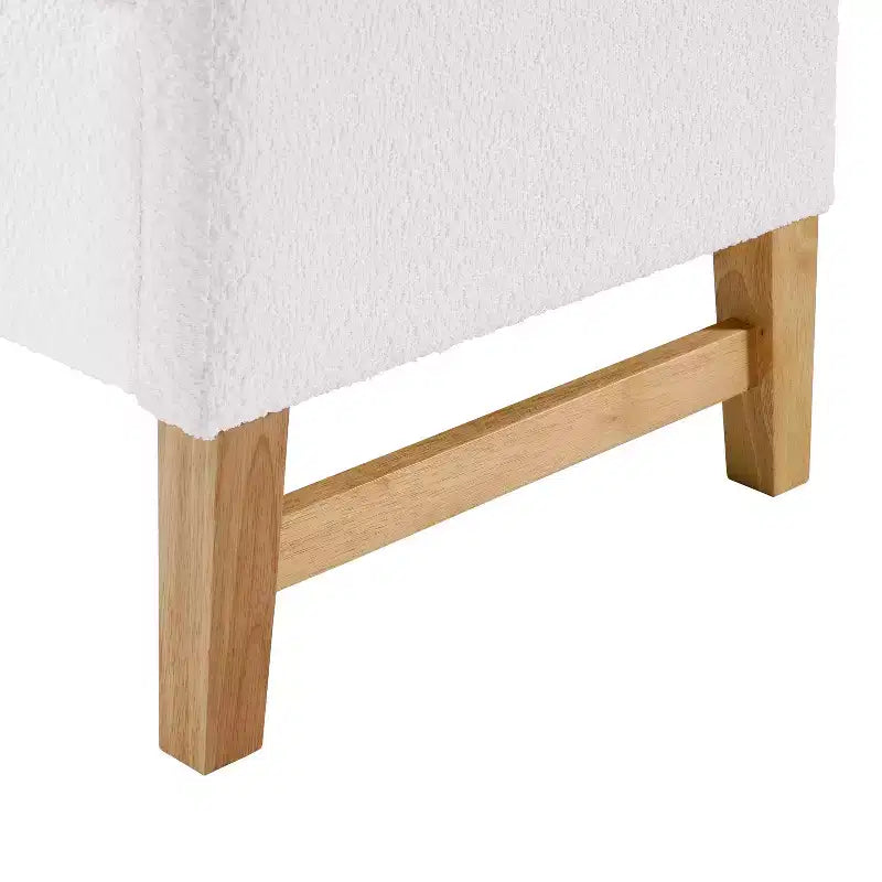 Christopher Knight Home Escoffier Pouf Contenitore Moderno Rivestito in Bouclé
