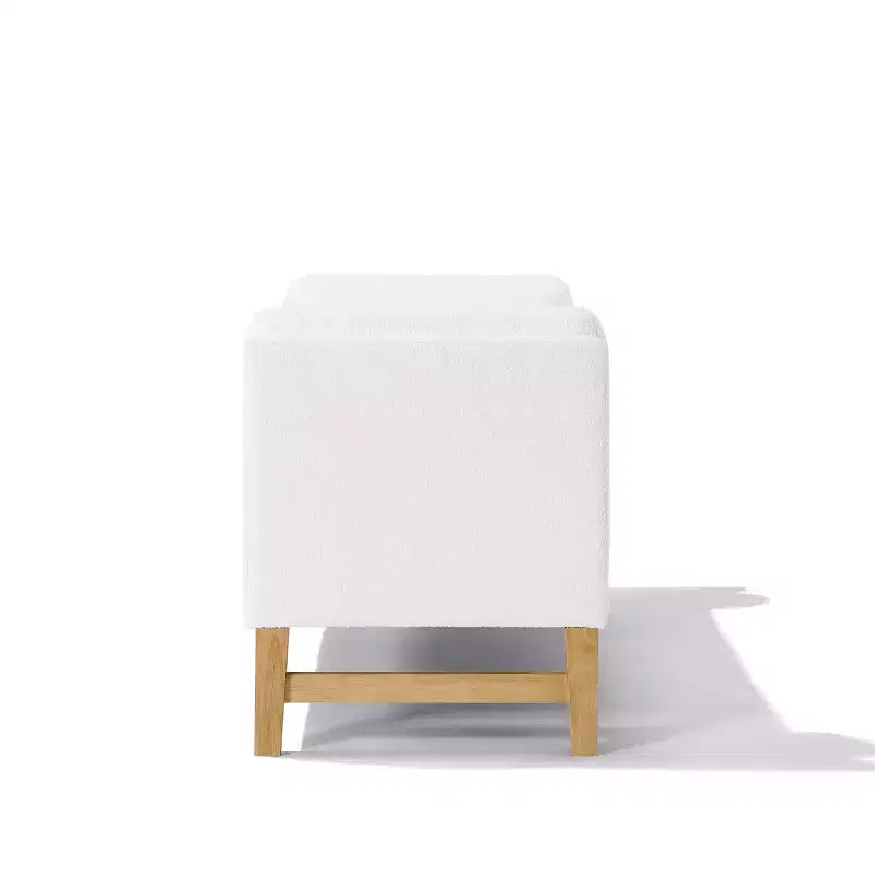 Christopher Knight Home Escoffier Pouf Contenitore Moderno Rivestito in Bouclé