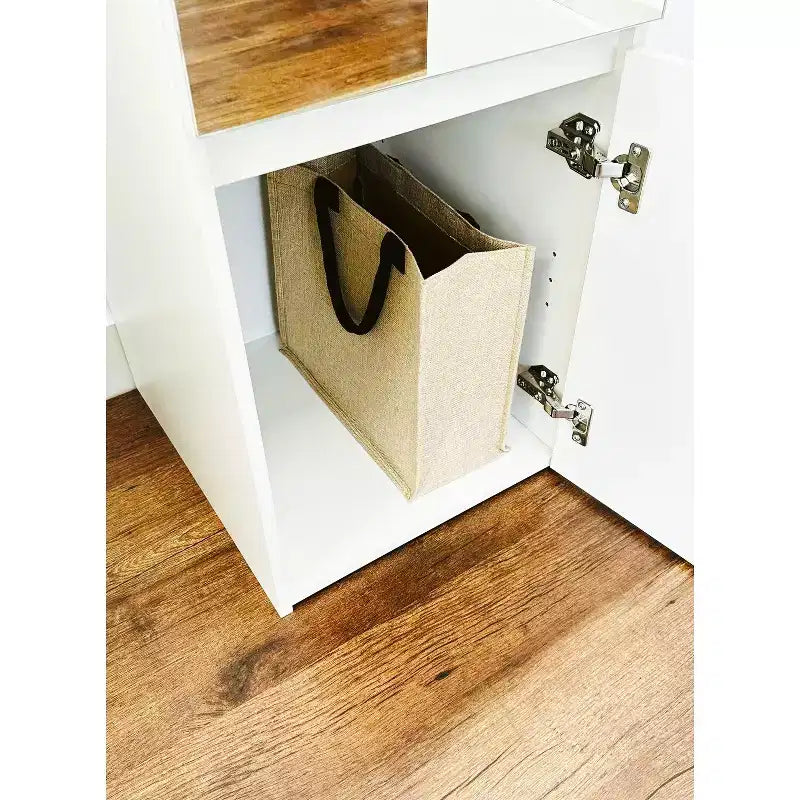 HomeStock 70,9 pollici H x 17,72 pollici L Sistema di armadi in composito di legno bianco per archiviazione universale con contenitori
