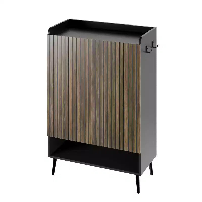 43" Large Shoe Cabinet with 2 Doors & 6-Tier Adjustable Shelves – Entryway Storage