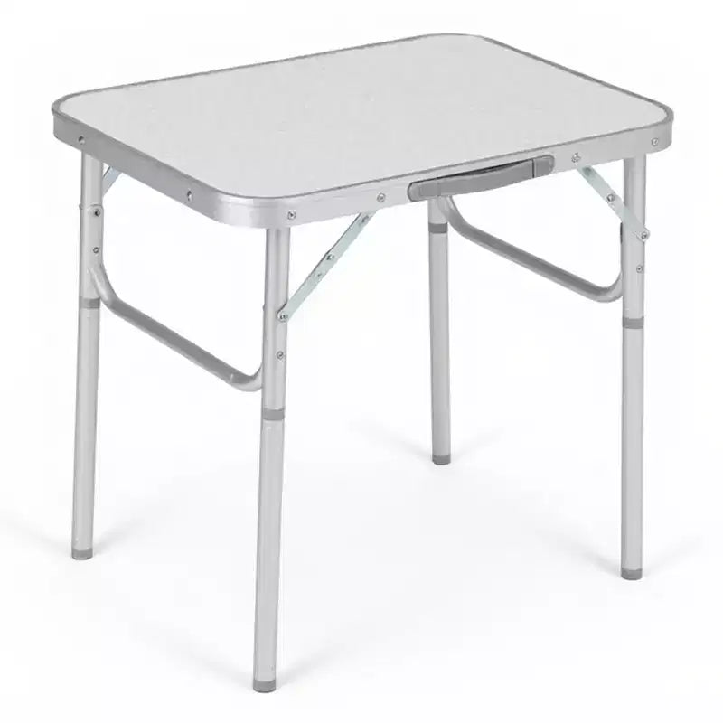 24"x17" Aluminum Folding Camping Table – Adjustable Height, Lightweight Portable