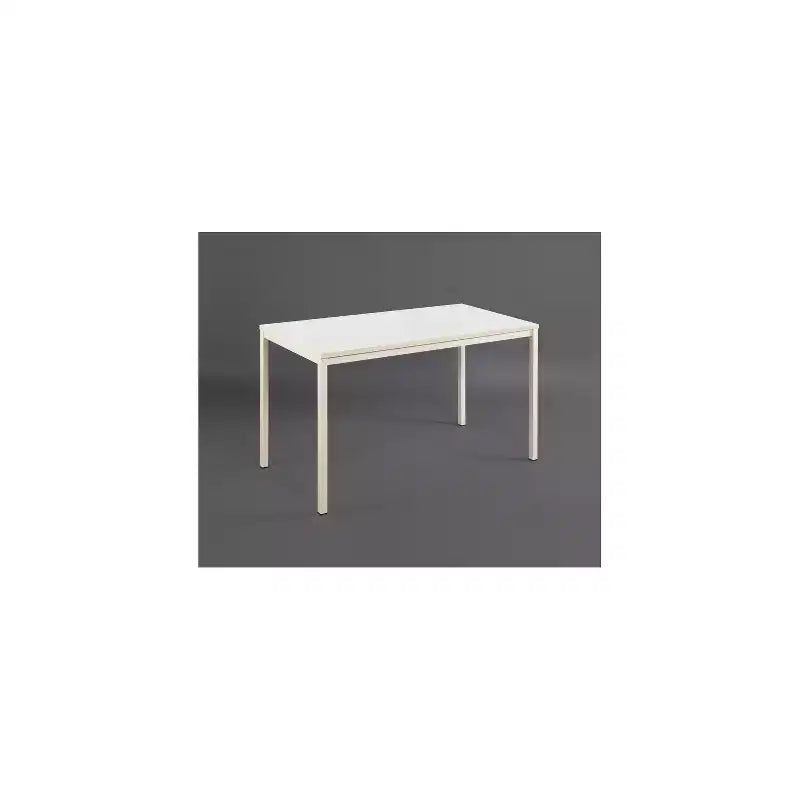Contemporary Wood & Metal Computer Desk – 47" Weathered Wood Top, Black Frame