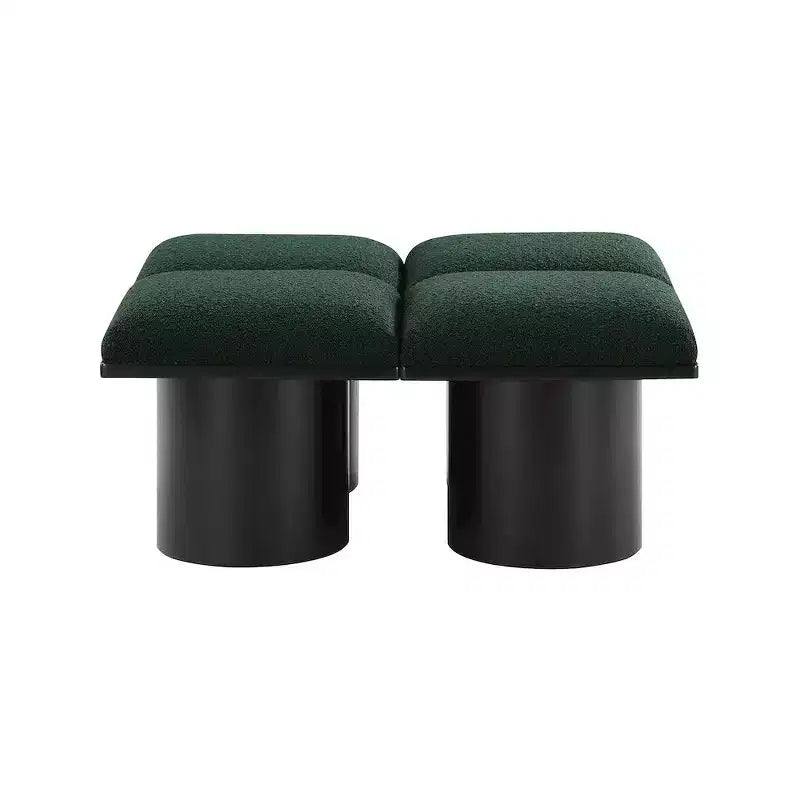 Meridian Furniture,Banc en tissu bouclé Pavilion