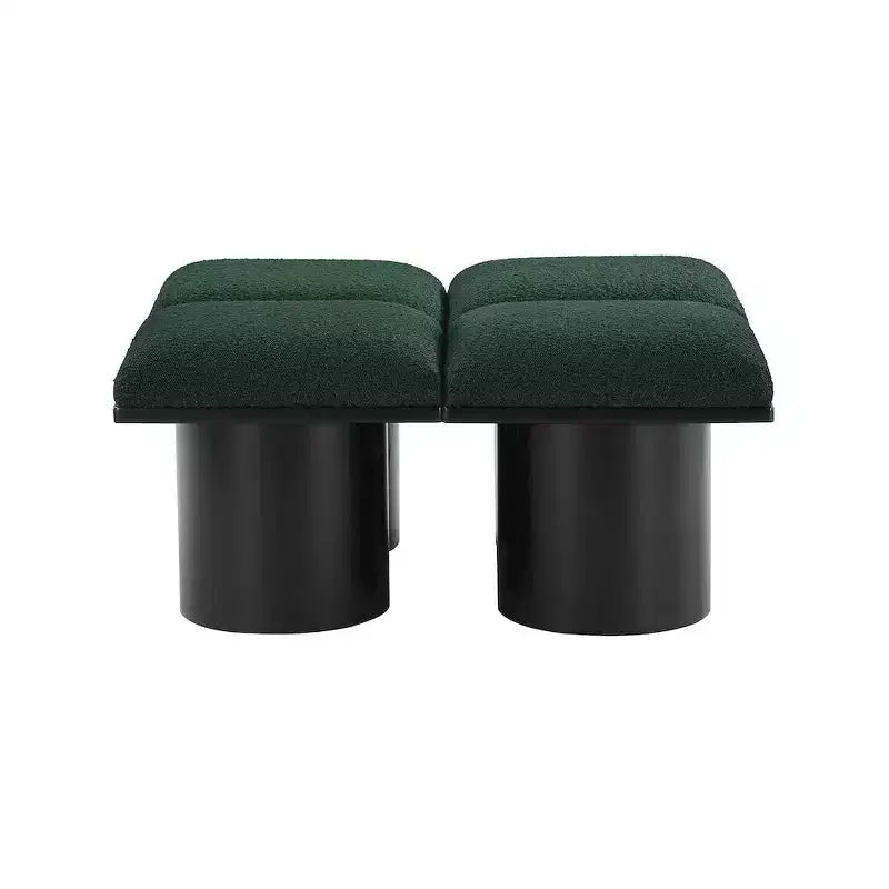 Meridian Furniture,Banc en tissu bouclé Pavilion