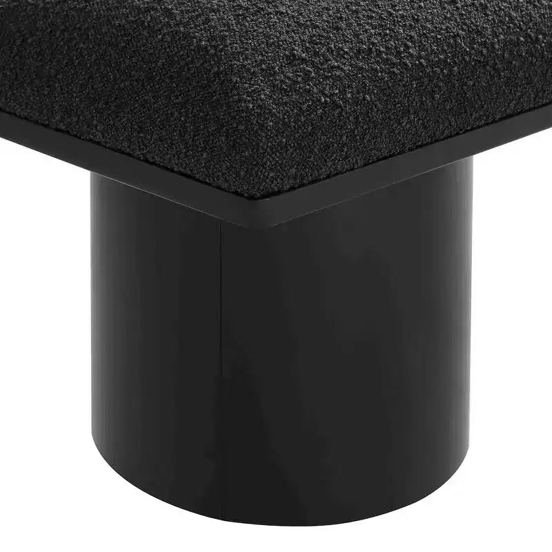 Meridian Furniture,Banc en tissu bouclé Pavilion