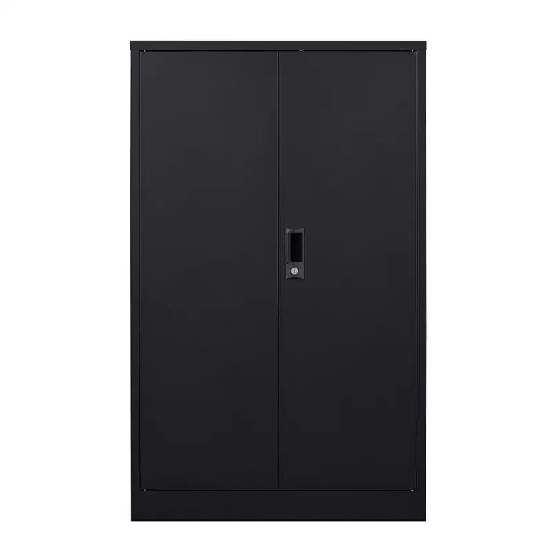 42" Metal Storage Cabinet with 2 Lockable Doors & Adjustable Shelves – Office & Garage