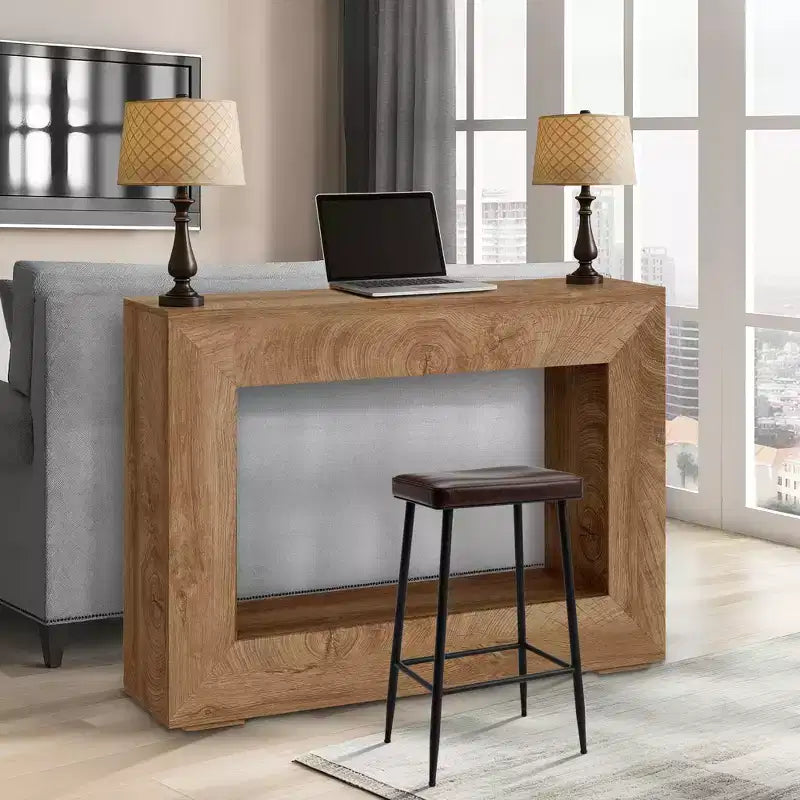 47" Farmhouse Console Table – Rustic Sofa Table for Entryway & Living Room