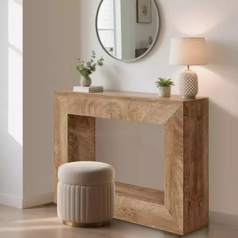 47" Farmhouse Console Table – Rustic Sofa Table for Entryway & Living Room