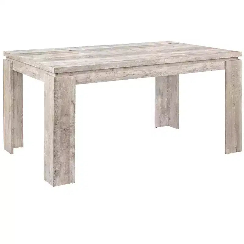 60" Rectangular Modern Dining Table for 4–6 – Scratch-Resistant, Waterproof